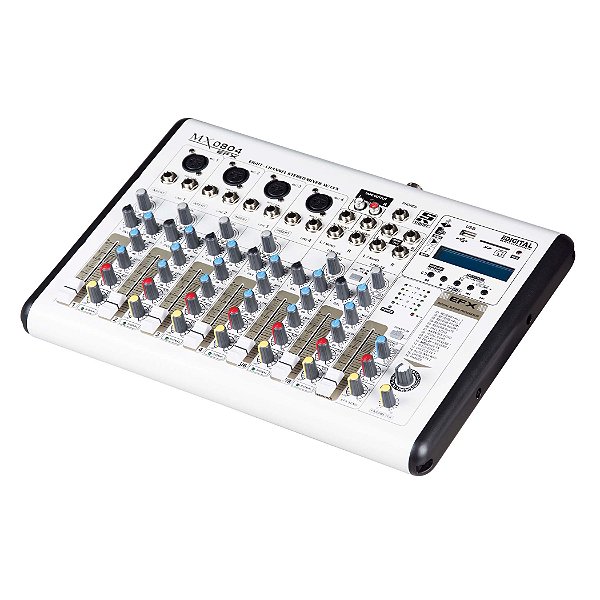 Mesa de Som MX0804EFX 8 Canais USB/FM/Bluetooth - STANER