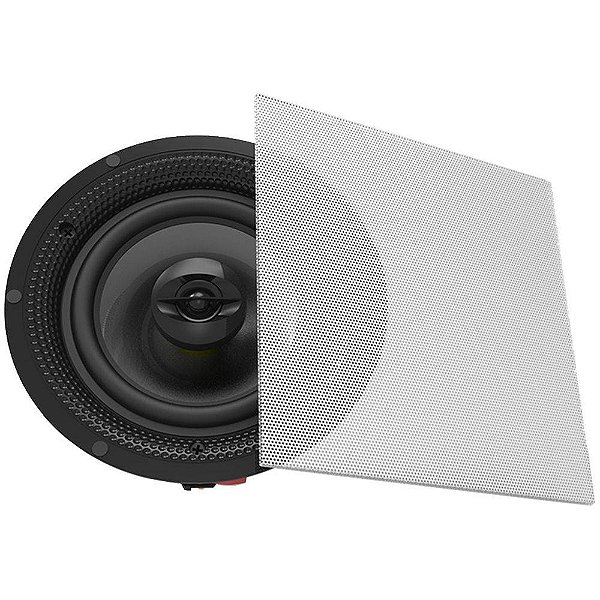 Alto Falante Arandela Coaxial S3 Ceiling/In Wall Quadrado 6,5 polegadas 60W RMS