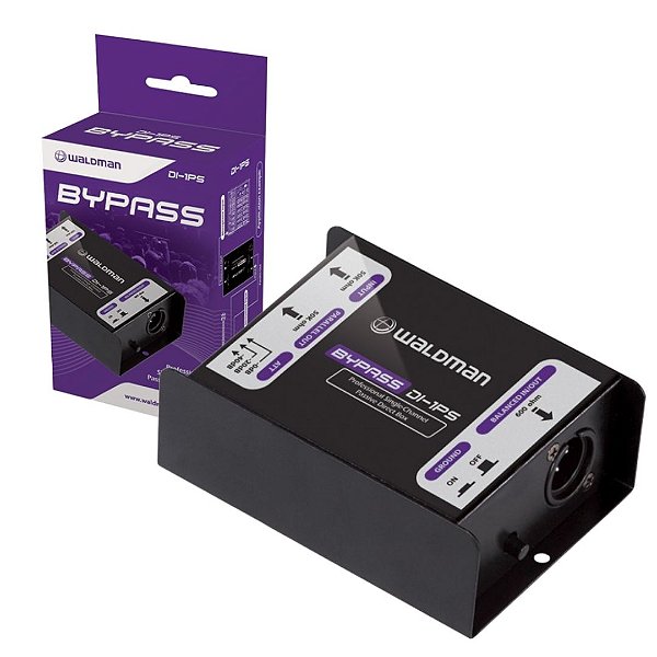 Direct Box Passivo Bypass DI-1PS de 1 Conexão - WALDMAN