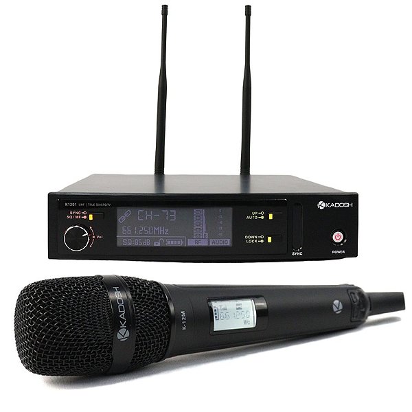 Sistema de Microfone sem Fio Vocal K-1201M UHF - KADOSH