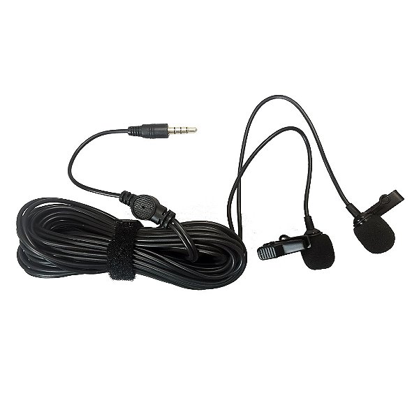 Microfone de Lapela Duplo para Smartphone KL-2 - KADOSH