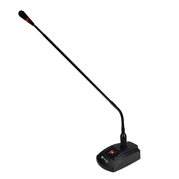 Microfone de Mesa Gooseneck K-794C Com Base 30cm - KADOSH