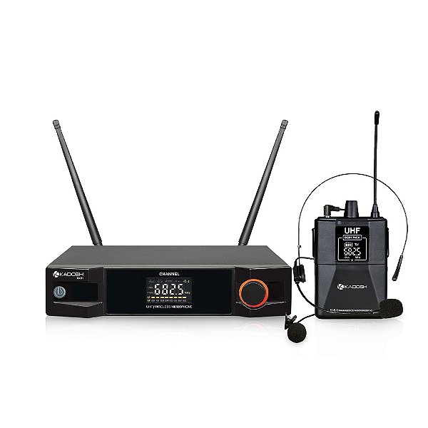 Sistema de Microfone sem fio UHF K-401H Head Set - KADOSH