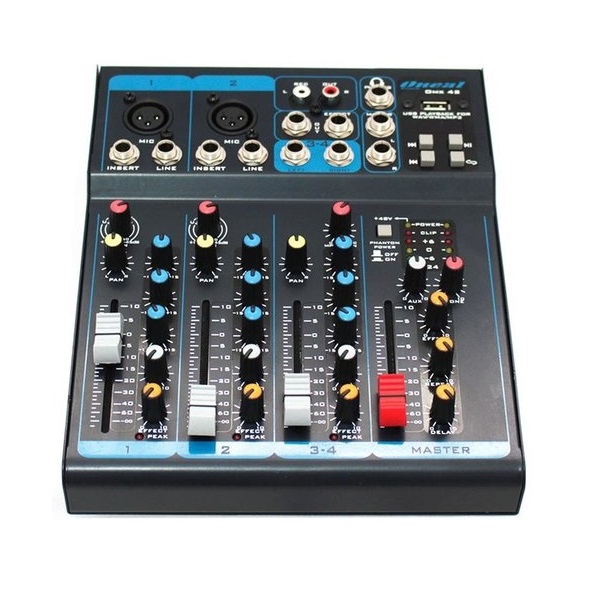 Mesa de Som  OMX-42 - 4 Canais  com USB/Efeito de Voz- ONEAL