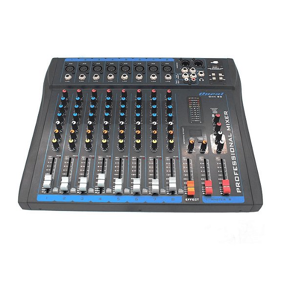 Mesa de Som OMX-82 - 8 Canais com USB/Efeito de Voz- ONEAL