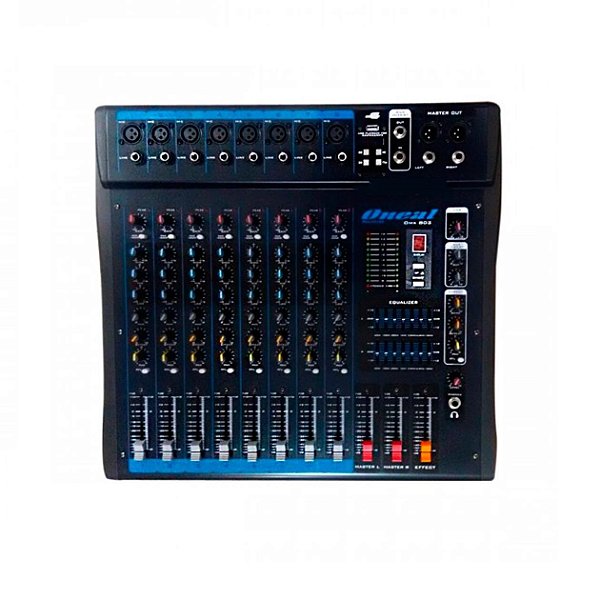 Mesa de Som OMX-802 8 canais com USB/Efeito – ONEAL