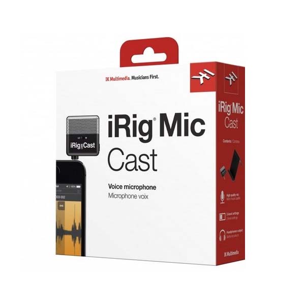 Microfone Irig Mic Cast  iOS / Android- IK MULTIMEDIA
