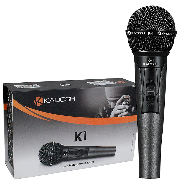 Microfone De Mão Kadosh K1 Profissional Bag Dinâmico Com Fio