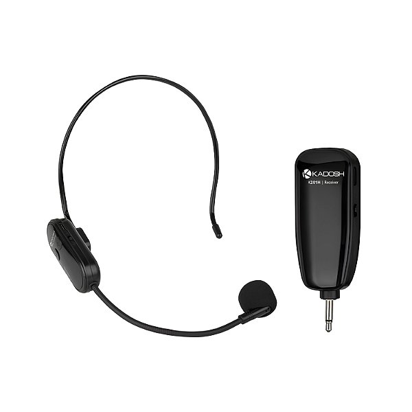 Microfone Kadosh K201h Headset Sem Fio Receptor Sem Fio
