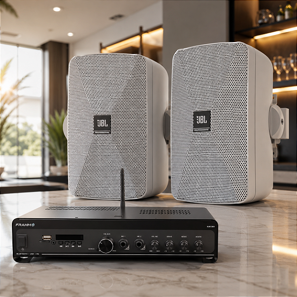 Kit Som Ambiente Jbl Bluetooth Frahm Slim 3600