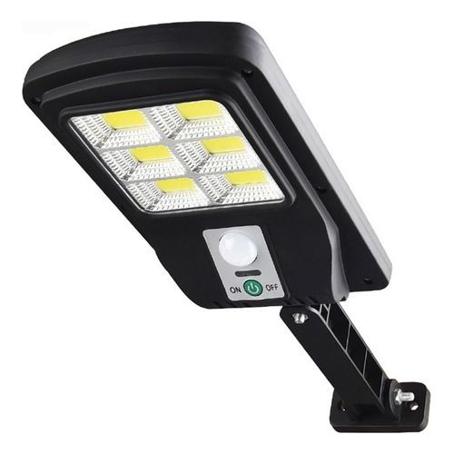 Refletor Solar De Led Branco Parede Sensor Presença Controle