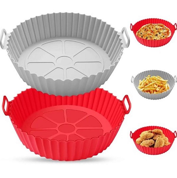 Forma Assadeira Air Fryer Forno Microondas Sem Sujeira