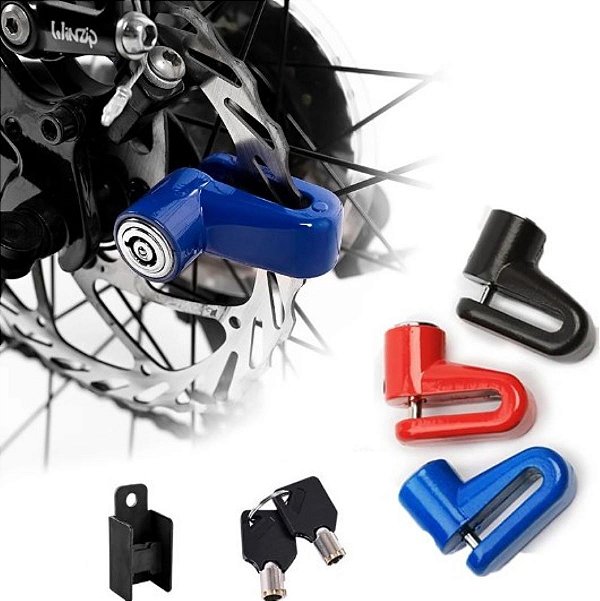 Trava Cadeado Para Disco De Freio Moto Antifurto Universal