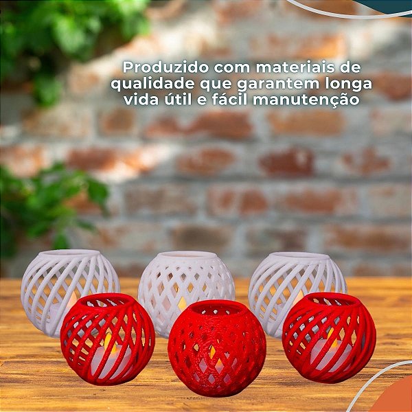 Kit Velas Decorativas Branco
