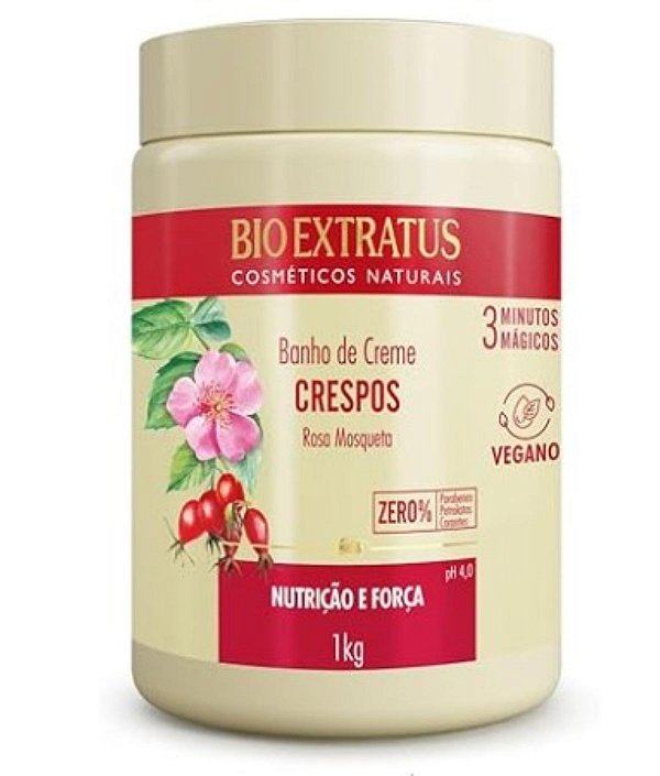 Banho De Creme Crespos  Rosa Masqueta 1Kg - Bio Extratus