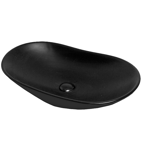 Cuba Louça Grécia Preta Apoio Banheiro C/ Válvula De Click