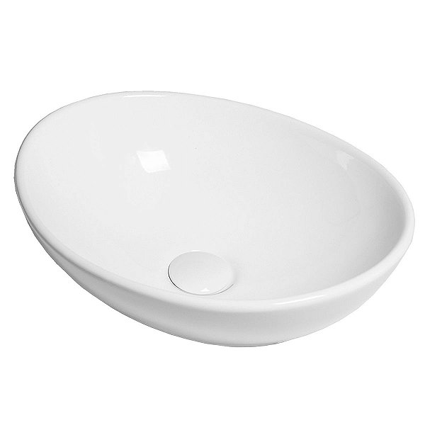 Cuba De Apoio Ahoa Oval Lavatório De Banheiro Branca Inowar