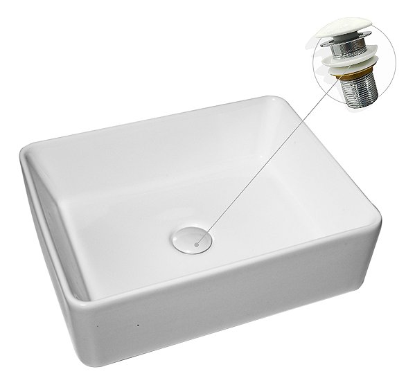 Cuba Louça De Apoio Jaero Inowar Banheiro Com Válvula Click