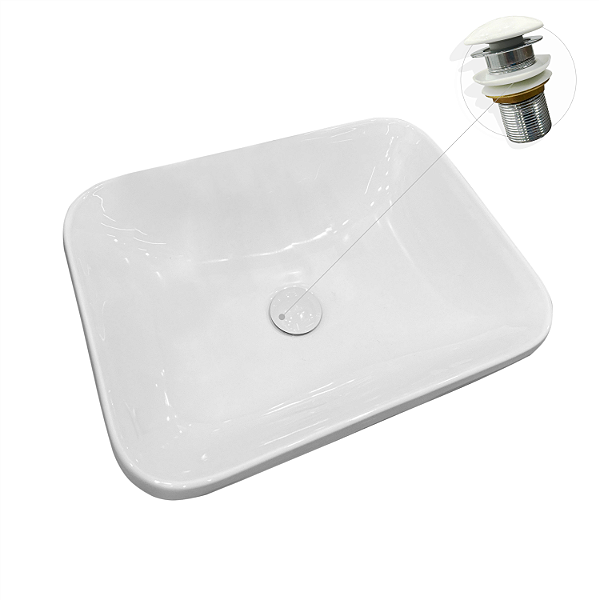 Cuba Louça Semi Embutir Veneza Inowar Banheiro Válvula Click