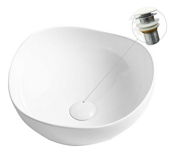 Cuba Louça Roka Orthak  Apoio Inowar C/ Válvula De Click