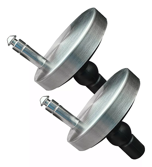 Par Fixador Para Assento Vaso Sanitário Privada Inox Inowar