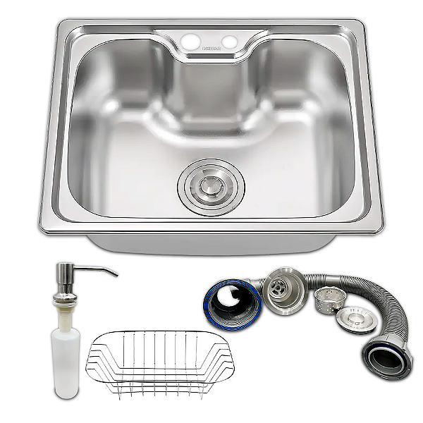 Cuba Gourmet Pia Cozinha Escócia Aço Inox 304 Com Acessórios