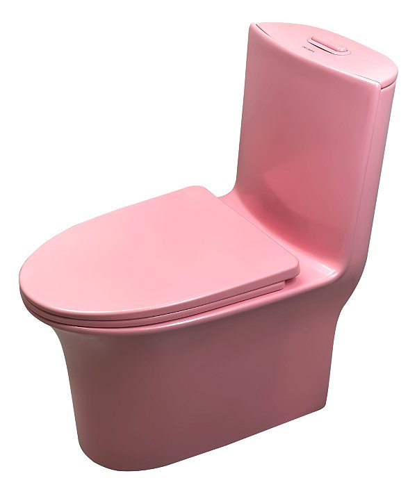 Bacia Sanitária Monobloco Plezi Rosa