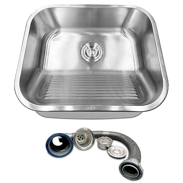 Tanque Sobrepor Ou Embutir Lavar Roupa Inox 304 Lavanderia