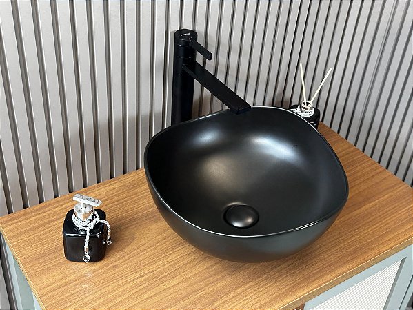 Cuba Louça Roka Orthak Apoio Preta Inowar + Válvula De Click