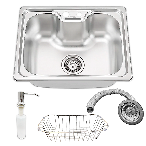 Cuba Gourmet Pia Cozinha Aço Inox Com Acessórios 60x40cm