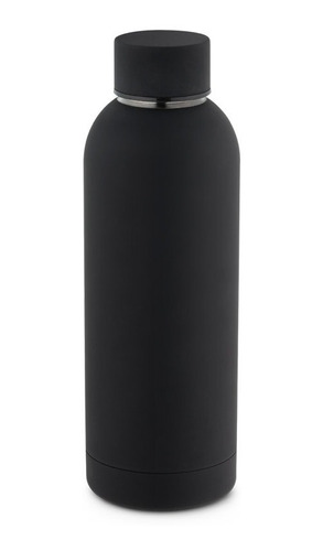 Garrafa Térmica Inox De Água Academia Esporte Preto 550ml