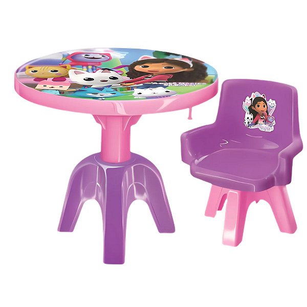 Brinquedo Mesa Cadeira A Casa Mágica De Gabby Infantil Líder Brinquedos