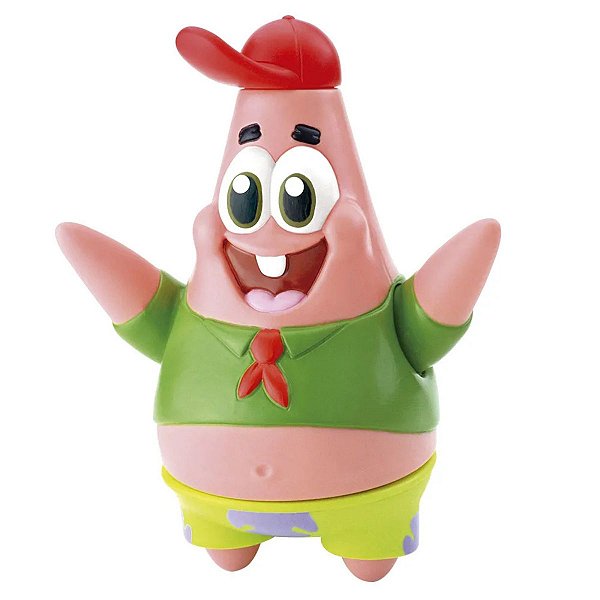 Boneco Vinil  Patrick Estrela Bob Esponja Articulado Brinquedo Infantil