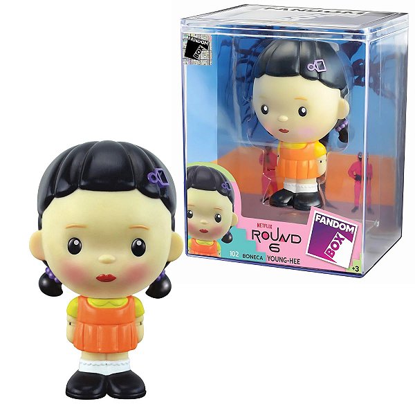Boneca Colecionável Young-Hee Round 6 Fandom Box 10x12 Líder Brinquedos