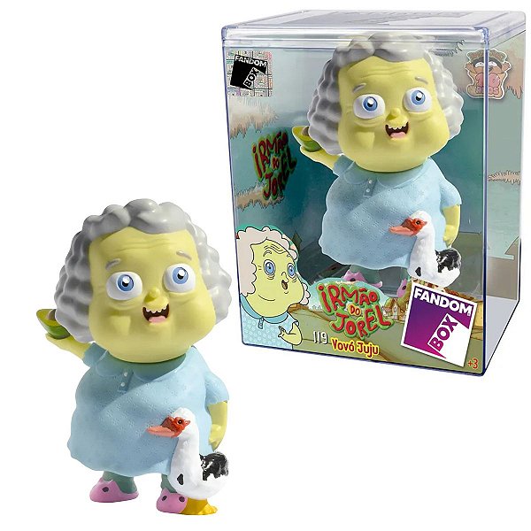 Boneco Colecionável Vovó Juju Irmão do Jorel Fandom Box 10x12 Líder Brinquedos