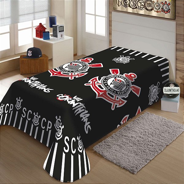 Manta  Fun Corinthians Licenciado Jolitex 1,50x2,00m