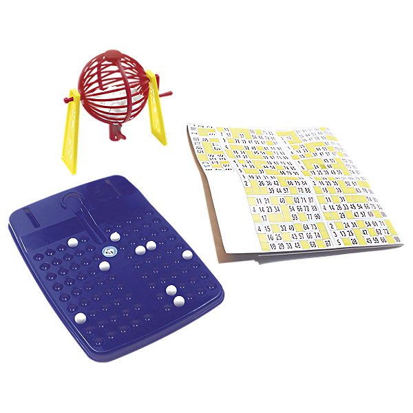 Jogo De Bingo Roleta Brinquedo Globo 100 Cartelas 90 Bolinhas Pica Pau Brinquedos