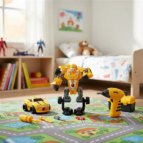 Carro e Robô Multibot Car Transform com Função Pica Pau