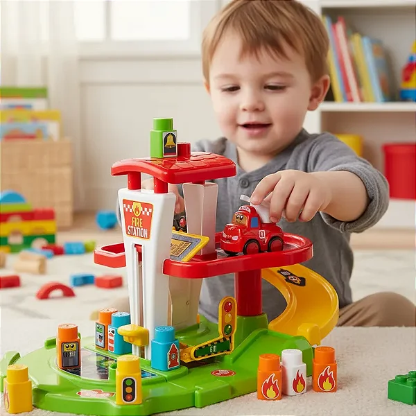 Brinquedo Baby Land Fazendinha Blocos De Montar Infantil