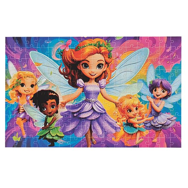 Quebra Cabeça Infantil Fadas 160 Peças Educativo Mini Toys