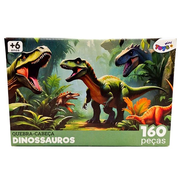Quebra Cabeça Infantil Dinossauros 160 Peças Educativo
