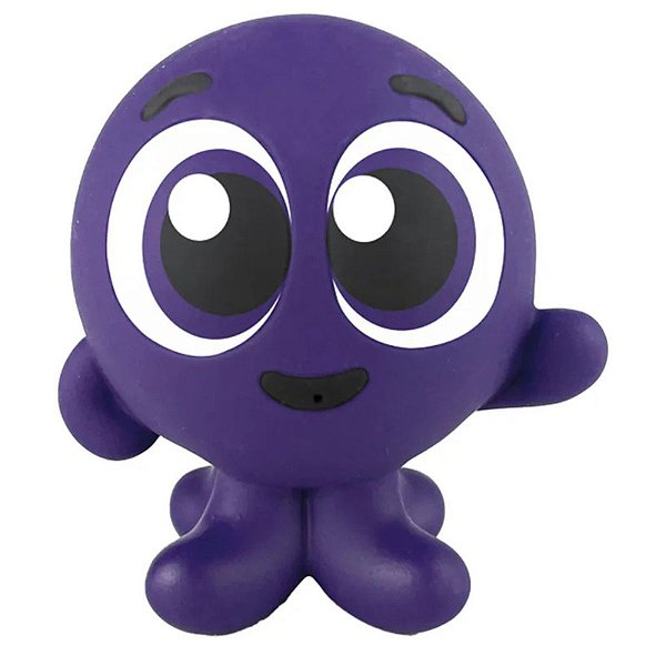 Bolinha Esguicho Vinil Bolofofos Pow Roxo Líder Brinquedos