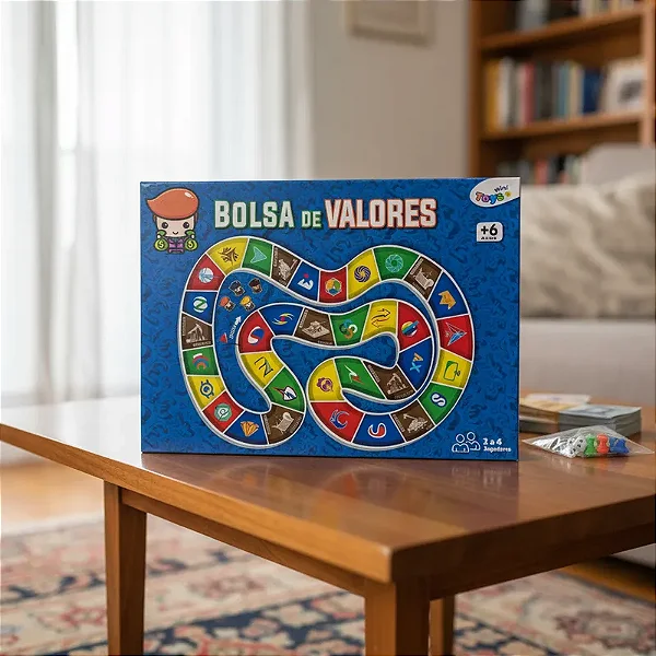 Jogo Tabuleiro Infantil Brinquedo Bolsa de Valores Mini Toys