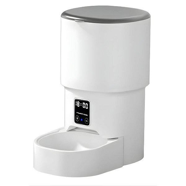 Alimentador Automático Pet 4L Programável Dispensador Ração Gatos Cachorros