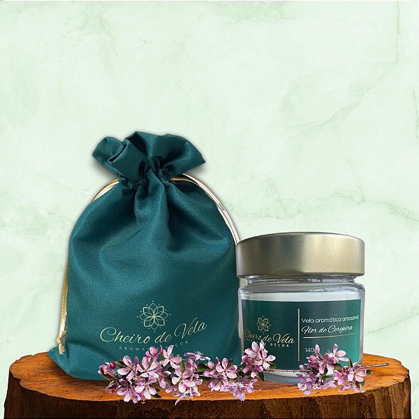 VELA AROMÁTICA - FLOR DE CEREJEIRA - 140G