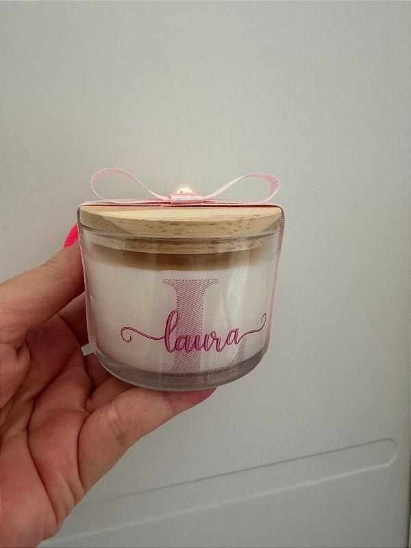 VELA VIDRO 100G - PERSONALIZADA