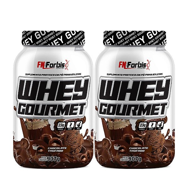 Kit 2X Whey Protein Gourmet 907g Pote - FN Forbis Nutrition