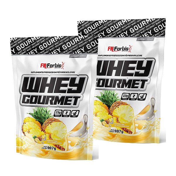Kit 2X Whey Protein Gourmet 907g Refil - FN Forbis Nutrition