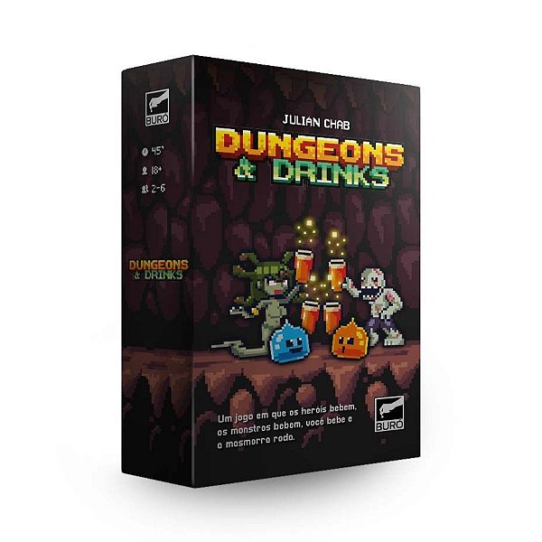 Jogo de Cartas Party Board Game Dungeons & Drinks Buró
