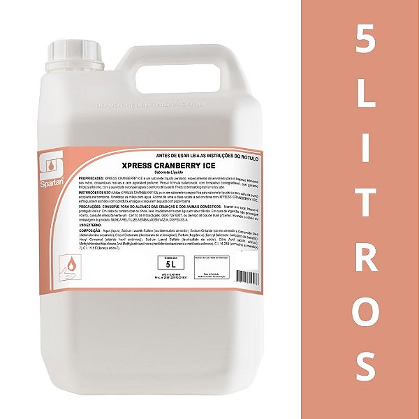 Sabonete Líquido Perolado Xpress Cranberry Ice 5l - Spartan
